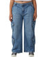 Фото #1 товара Women's Cargo Super Baggy Leg Jeans