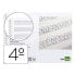 LIDERPAPEL Music pad staff 3 mm quarter 20 sheets 100g/m2