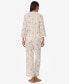 Women's 2-Pc. 3/4-Sleeve Printed Pajamas Set