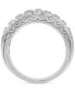 Фото #3 товара Diamond Multirow Band (3 ct. t.w.) in 14k White Gold