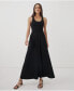 Фото #1 товара Women's Fit & Flare Open Back Maxi Dress