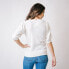 Фото #3 товара Women's Puff Sleeve Button Front Sweater