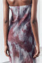 Фото #4 товара Платье из органзы stretch tie dye ZARA