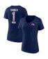 Women's Navy Denver Broncos Team Mother's Day V-Neck T-shirt