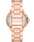 ფოტო #2 პროდუქტის Women's Camille Chronograph Rose Gold-Tone Stainless Steel Bracelet Watch 43mm