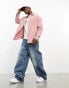 Фото #4 товара ASOS DESIGN 90s oversized shirt with cord patch pockets in pink