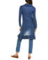 Hannah Rose Long Ruffle Wool & Cashmere-Blend Cardigan Women's Blue S