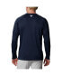 Фото #2 товара Men's Navy Michigan Wolverines Terminal Tackle Omni-Shade Raglan Long Sleeve T-shirt