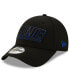 Фото #5 товара Men's Black New York Giants Wordmark Momentum 9FORTY Adjustable Snapback Hat