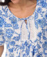 ფოტო #4 პროდუქტის Women's Caftan Short Sleeve Sleepwear