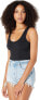 Фото #2 товара Abercrombie & Fitch 297504 Seamless Rib Scoop Bodysuit Black Beauty MD