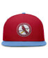 Фото #4 товара Men's Red, Light Blue Distressed St. Louis Cardinals Rewind Cooperstown True Performance Fitted Hat