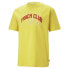 Фото #1 товара Puma Track Meet Graphic Crew Neck Short Sleeve T-Shirt Mens Yellow Casual Tops 5
