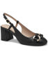 Фото #1 товара Women's Tatiaa Memory Foam Block Heel Slingback Pumps, Created for Macy's