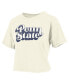 Women's White Penn State Nittany Lions Vintage-Like Easy Team Name Waist-Length T-shirt