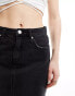 Фото #6 товара Miss Selfridge denim micro mini skirt in black wash