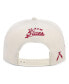 Men's Cream Scholastic Athletic Association Black Fives Snapback Adjustable Hat