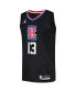 Фото #2 товара Men's Paul George Black LA Clippers Swingman Player Jersey - Statement Edition