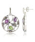 Фото #1 товара Серьги Macy's Marquis Amethyst & Peridot Paisley