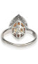 ფოტო #2 პროდუქტის Suzy Levian Sterling Silver Cubic Zirconia Marquise-cut Halo Ring