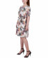 Фото #3 товара Petite Size Short Sleeve Pebble Crepe Dress