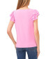 Фото #2 товара Women's Ruffled Flutter-Sleeve Short Sleeve Knit Top