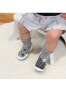 Infant Boys Breathable Washable Non-Slip Sock Shoes Stars & Stripes - Grey