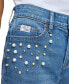 Фото #4 товара Women's Imitation Pearl Denim Jeans
