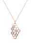 Designer bronze necklace Bee Rosegold