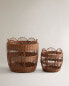 Фото #1 товара Scalloped rattan basket