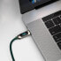 Фото #12 товара Kabel przewód w oplocie USB-C USB-C 100W z wyświetlaczem miernikiem mocy 1m zielony