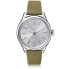 Фото #1 товара Наручные часы ice-watch Ice Time Khaki Silver - зеленые с кожаным ремешком - модель 013070 (Small)