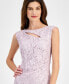 Фото #3 товара Women's Lace Cutout Cap-Sleeve Gown