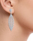 ფოტო #2 პროდუქტის Diamond Openwork Mesh Drop Earrings (2 ct. t.w.) in 14k White Gold