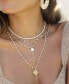 Long Travels Imitation Pearl and 18K Gold Ball Chain Women's Necklace