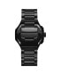ფოტო #3 პროდუქტის Men's Raptor Black Stainless Steel Bracelet Watch 46mm
