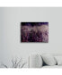 Фото #3 товара Beata Czyzowska Young Purple Rain Floating Brushed Aluminum Art - 22" x 25"