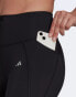 adidas Running leggings in black with pockets