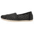 Фото #6 товара TOMS Alpargata Slip On Womens Black Flats Casual 10017805T