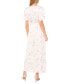 Фото #2 товара Women's Floral Print Tie Waist Maxi Dress