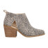 Фото #1 товара TOMS Lea Cheetah CutOuts Zippered Booties Womens Brown Casual Boots 10019122T