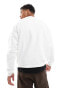 Lacoste front logo sweatshirt in white