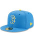 ფოტო #1 პროდუქტის Men's Light Blue Boston Red Sox City Connect 59FIFTY Fitted Hat