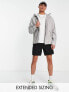 ASOS DESIGN rain jacket in light grey