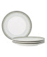 Colorscapes Layers Coupe Salad Plate Set of 4, 8.25" Голубой, 4 piece - фото #5