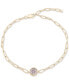 ფოტო #3 პროდუქტის Amethyst Bezel Ankle Bracelet (1/5 ct. t.w.) in 14k Gold-Plated Sterling Silver