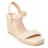 BEACH by Matisse Getty Espadrille Wedge Womens Beige Casual Sandals GETTY-893