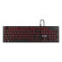 Keyboard Savio RX FULL Black Red QWERTY