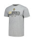 Фото #2 товара Men's Heather Gray UCF Knights Inaugural Big 12 Schedule T-shirt