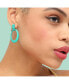 ფოტო #2 პროდუქტის Women's Pink Halo Drop Earrings